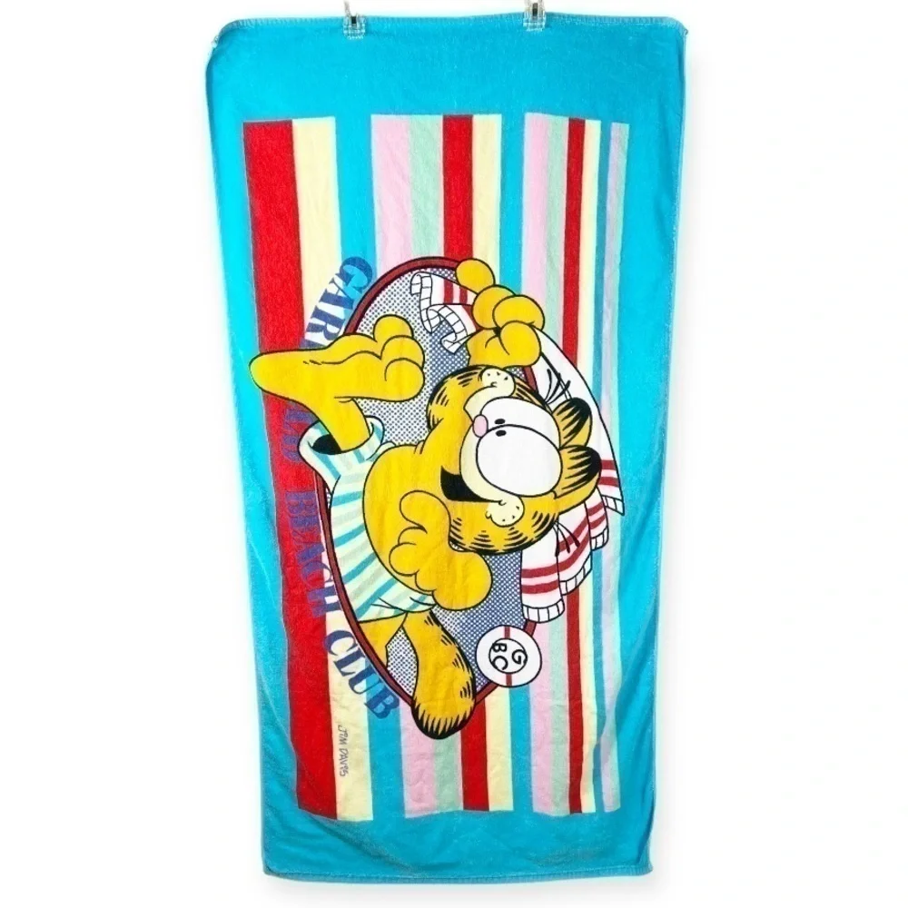 JO Franco Vintage 1978 Garfield Beach Club Beach Towel